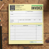 Bloc-note Logo, Sales Receipt Order Forms, Invoice Booklet