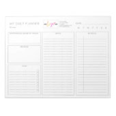 Bloc-note Logo Simple Blanc Moderne Moderne Démodé (Devant)