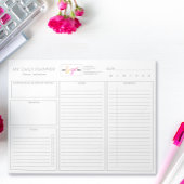 Bloc-note Logo Simple Blanc Moderne Moderne Démodé