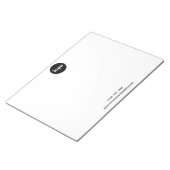 Bloc-note Logo simple et commerce de texte (Incliné)