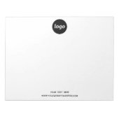Bloc-note Logo simple et commerce de texte (Devant)