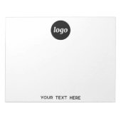 Bloc-note Logo simple Texte commercial promotionnel (Devant)