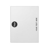 Bloc-note Logo simple Texte commercial promotionnel (Tourné)