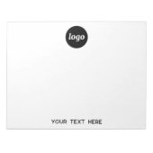 Bloc-note Logo simple Texte commercial promotionnel (Devant)