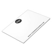 Bloc-note Logo simple Texte commercial promotionnel (Incliné)