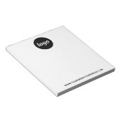 Bloc-note Logo simple Texte commercial promotionnel (Incliné)