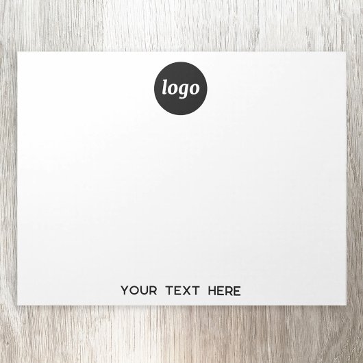 Bloc-note Logo simple Texte commercial promotionnel