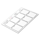 Bloc-note Logo Simples Tear Away Hand Drake Weekly Planner (Incliné)