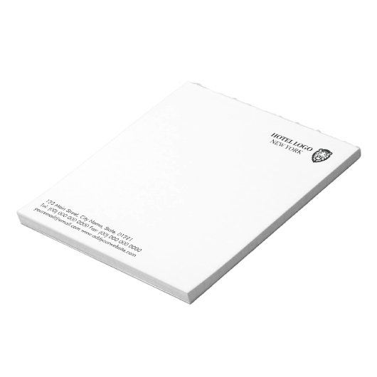 Bloc-note Logo sur mesure Fournitures promotionnelles Hôtel (Tourné)