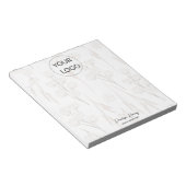 Bloc-note Logo Verdure Aquarelle Entreprise Personnalisée Mo (Incliné)