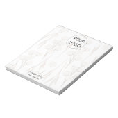 Bloc-note Logo Verdure Aquarelle Entreprise Personnalisée Mo (Tourné)