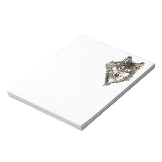 Bloc-note Logo Wolf Head Aquarelle (Tourné)