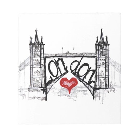 Bloc-note Londres avec amour (Devant)