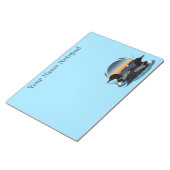 Bloc-note Loon Couple coucher de soleil bleu (Incliné)