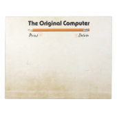 Bloc-note L'ordinateur d'origine (Devant)