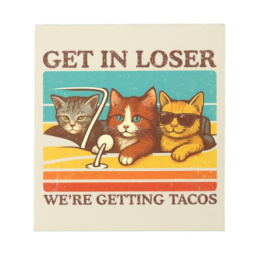 Bloc-note Loser, on prend des tacos (Devant)