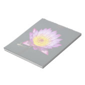 Bloc-note Lotus pourpre et jaune avec la nymphe des libellul (Tourné)