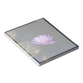 Bloc-note Lotus Violet Nénuphar Fleur et Lys rayés (Incliné)