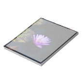 Bloc-note Lotus Violet Nénuphar Fleur et Lys rayés (Tourné)