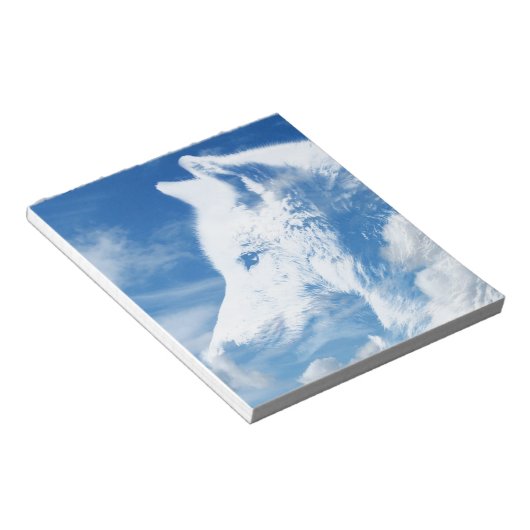Bloc-note Loup Dans Les Nuages (Incliné)