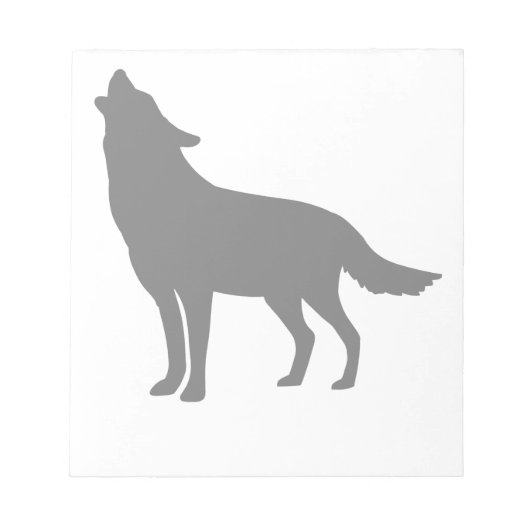 Bloc-note Loup hurlant (Devant)