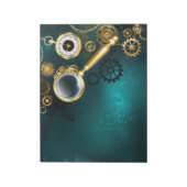 Bloc-note Loupe en style Steampunk (Tourné)