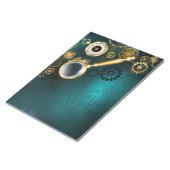 Bloc-note Loupe en style Steampunk (Incliné)