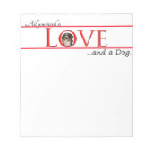 Bloc-note Love a Bernese Mt. Chien Note Pad (Devant)