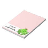 Bloc-note Love Frog Drôle Salutation : Hoppy Valentine's Day (Tourné)