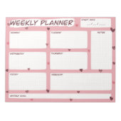 Bloc-note Love Heart Weekly Planner (Devant)