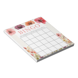 Bloc-note Love in Bloom Fête des mariées 40 Bingo Sheets