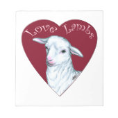 Bloc-note Love Lambs (Devant)