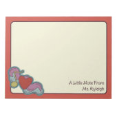 Bloc-note Love Note : Musique Doodles Enseignants Personnali (Devant)