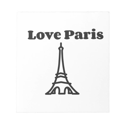 Bloc-note Love Paris (Devant)
