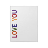 Bloc-note Love You Multicolored 11 x 8,5 (Tourné)