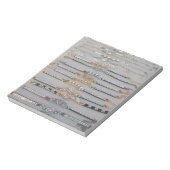 Bloc-note Lovely Diamind Jewelry coeur design collection d'a (Tourné)