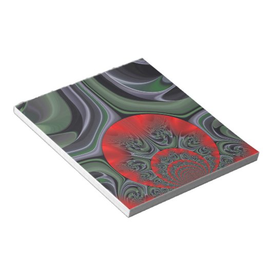 Bloc-note Lovely Red Aurora Art Personnaliser d'impression (Incliné)