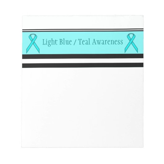 Bloc-note Lt Blue/Turquoise Standard Ribbon bv Kenneth Yonci (Devant)