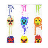 Bloc-note Lucha Libre Masque Mexicain Lutte Paint Drivers (Devant)