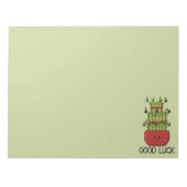 Bloc-note Lucky Bamboo Plant with Greeting (Devant)