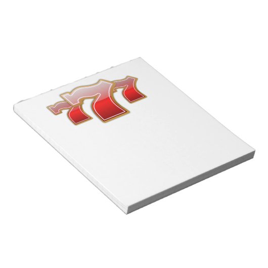 Bloc-note Lucky Sevens - Slot Machine Jackpot (Incliné)