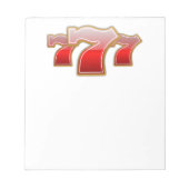 Bloc-note Lucky Sevens - Slot Machine Jackpot (Devant)