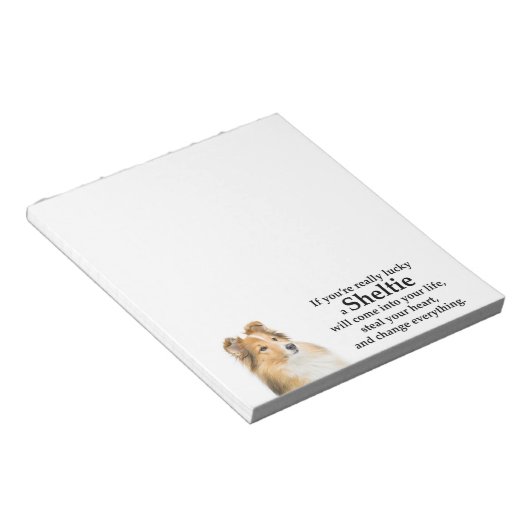 Bloc-note Lucky Sheltie (Incliné)