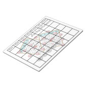 Bloc-note Lucky Winner Bingo Thème Blank Calendrier (Incliné)