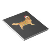 Bloc-note Lumière de Noël de vacances de Retriever doré esse (Incliné)