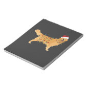 Bloc-note Lumière de Noël de vacances de Retriever doré esse (Tourné)