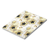 Bloc-note Lumière transparente avec étoiles or (Tourné)