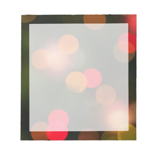 Bloc-note Lumières de Noël (Devant)