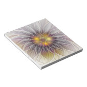 Bloc-note Lumineuse Fleur colorée, Abstraite Fractale modern (Incliné)