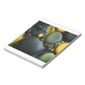 Bloc-note Luminous Fluid Dynamics: Yellow and Green Abstract (Tourné)